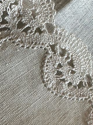 Runner tavolo antico in lino beige