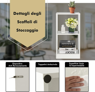Set di Librerie a 2 Pezzi, Libreria in Legno a 2 L
