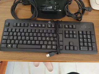Monitor LG yTeclado hp