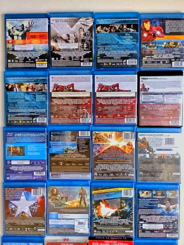 Colección películas Bluray 4k Marvel Disney CHOLLO