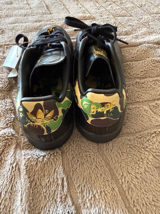 Adidas Stan Smith BAPE Camo Negro Dorado