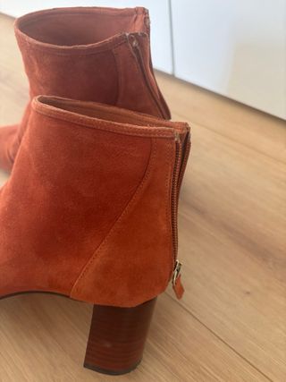 Botines Zara Ante Marrón Talla 39