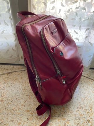 Zaino Piquadro Pelle Rosso