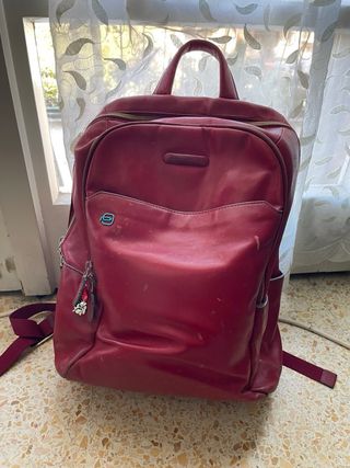 Zaino Piquadro Pelle Rosso