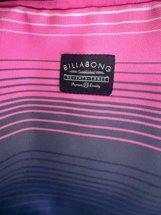 Mochila Billabong Negra y Rosa Rayas