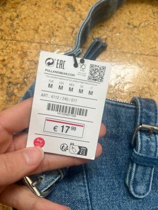 Bolso denim Pull&Bear nuevo con etiqueta