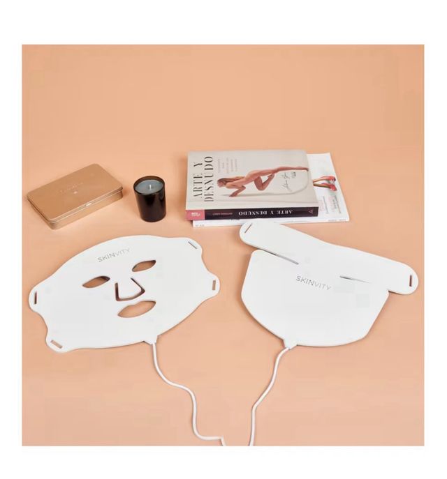 SKINVITY Máscara LED branca para rosto e pescoço