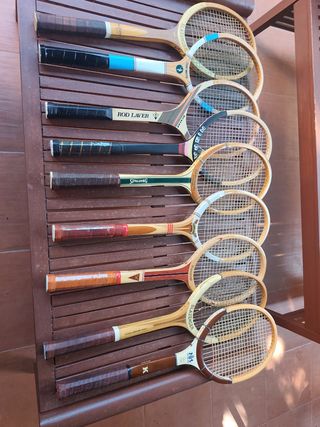 Raqueta Tenis Madera Colección decoración Vintage