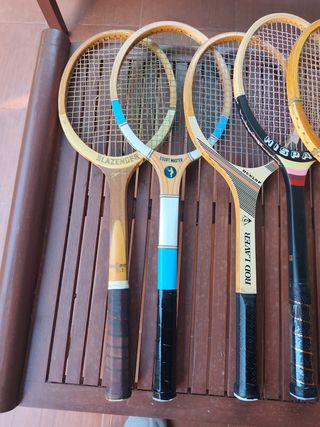 Raqueta Tenis Madera Colección decoración Vintage