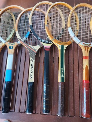 Raqueta Tenis Madera Colección decoración Vintage