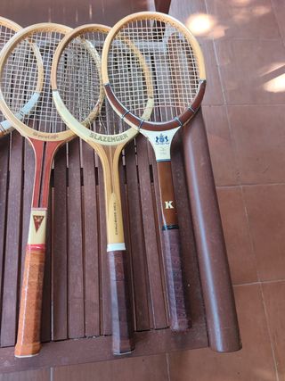 Raqueta Tenis Madera Colección decoración Vintage