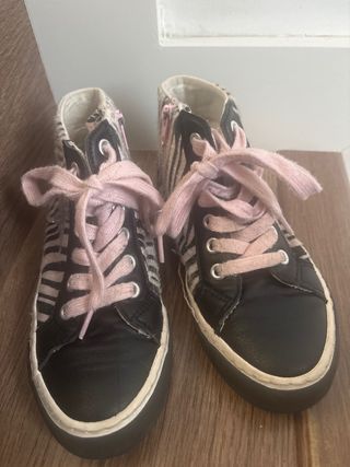 Zapatillas niña pink/silver estrella