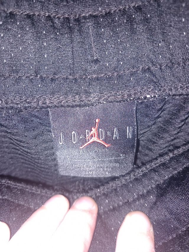 Pantaloncini Jordan neri e bianchi