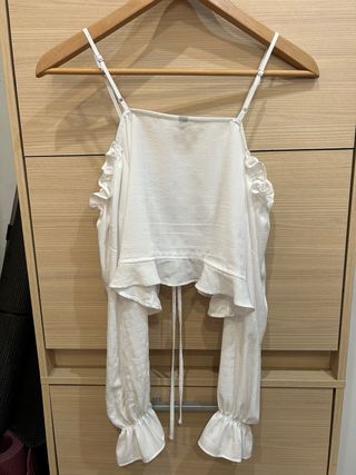 Blusa corta H&M blanca