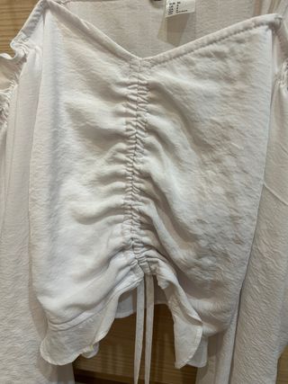 Blusa corta H&M blanca
