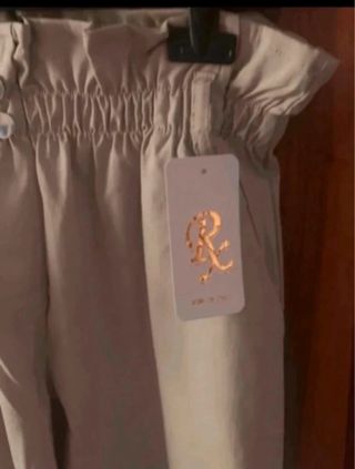 Pantaloni donna beige