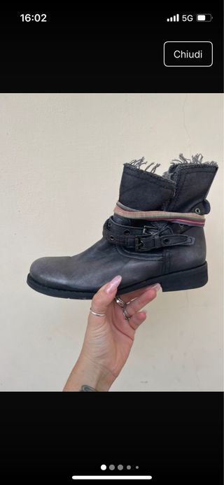 Stivaletti Felmini grigi multicolore