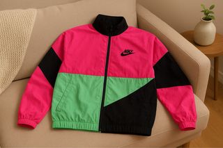 Chaqueta Nike Colorblock Rosa Verde Negra