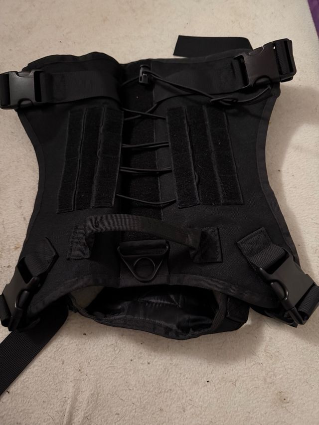 Chaleco Táctico Perro Grande Negro