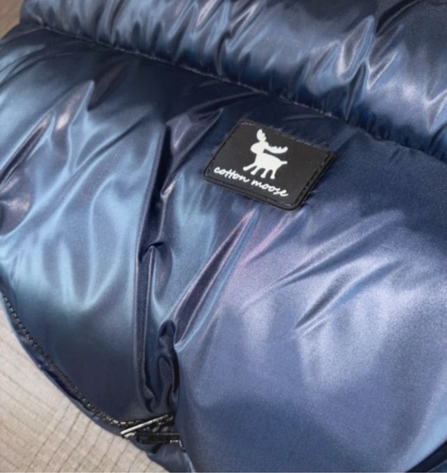 Saco y guantes para carrito bebé azul