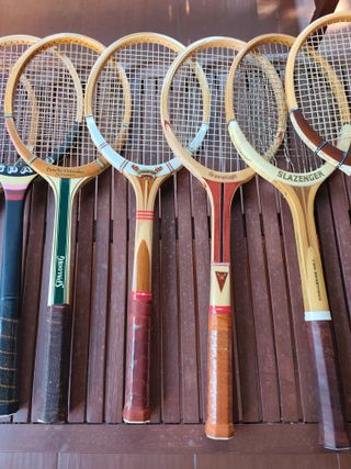 Raqueta Tenis Madera decoración Colección Vintage