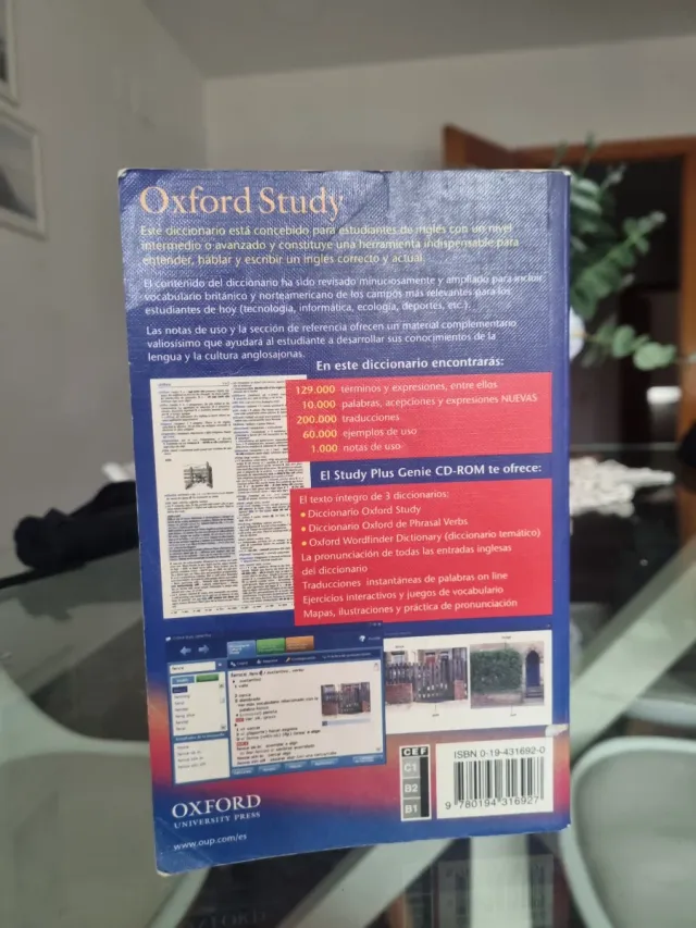Diccionario Inglés Oxford Study