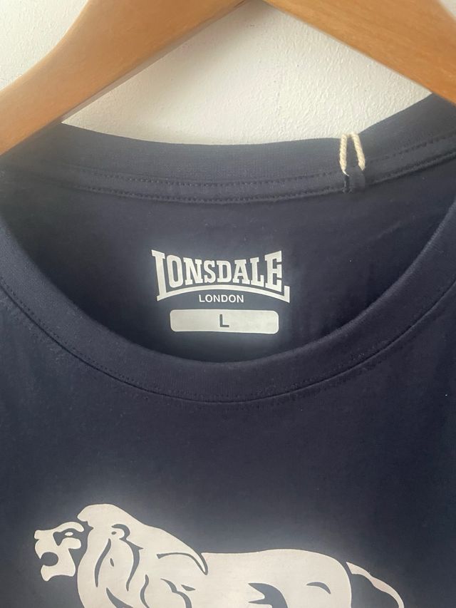 Camiseta Lonsdale Talla L Azul