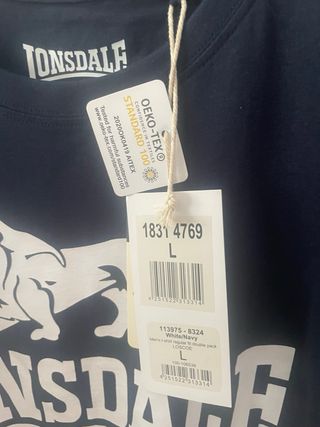 Camiseta Lonsdale Talla L Azul