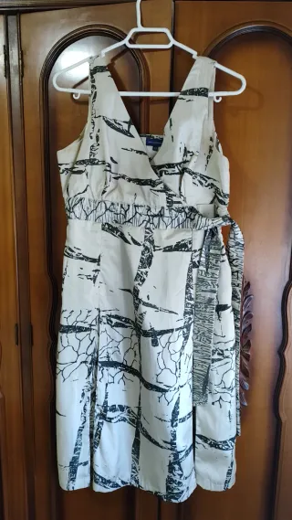 Vestido Adolfo Domínguez Beige/Negro