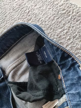 Jeans donna a zampa blu