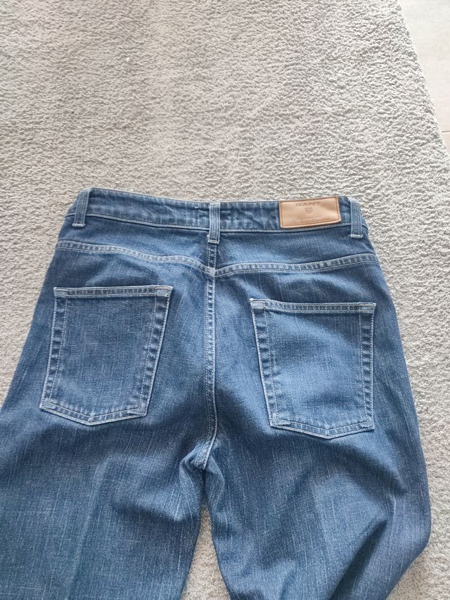 Jeans donna a zampa blu