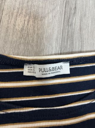Pack 2 Tops Rayas Pull&Bear Talla XS