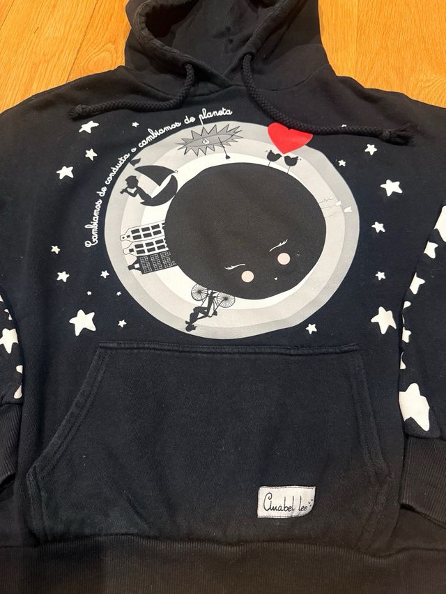 Sudadera Anabel Lee Negra Talla XS