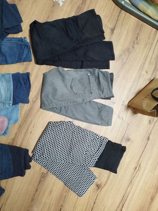 Lote pantalones premamá. 