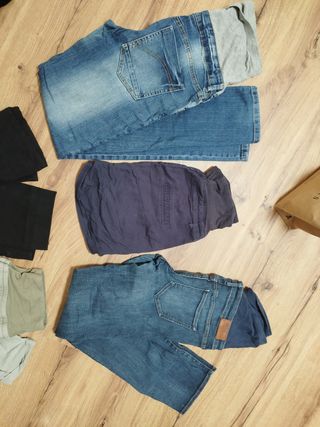 Lote pantalones premamá. 