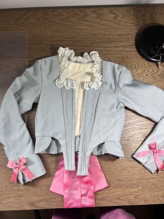 Corpiño gris niña fallera talla 9/10