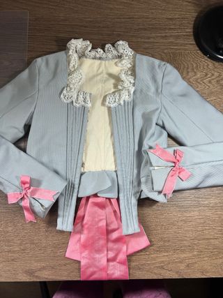 Corpiño gris niña fallera talla 9/10