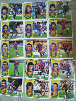 Lote 15 cromos F.C. Barcelona Liga Este 96/97