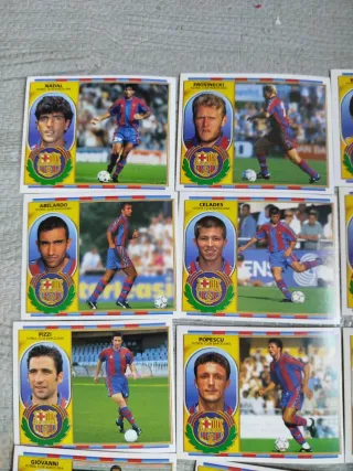 Lote 15 cromos F.C. Barcelona Liga Este 96/97