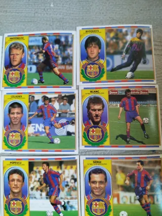 Lote 15 cromos F.C. Barcelona Liga Este 96/97