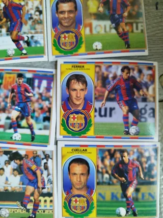 Lote 15 cromos F.C. Barcelona Liga Este 96/97