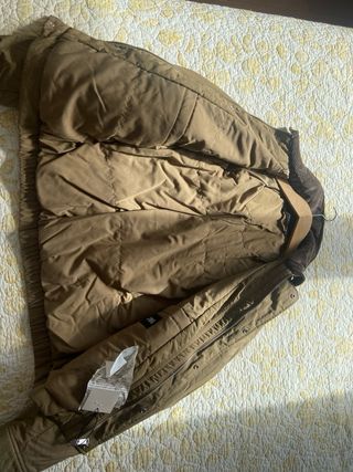 Chaqueta Zara Beige Marrón bomber talla S-38 teens