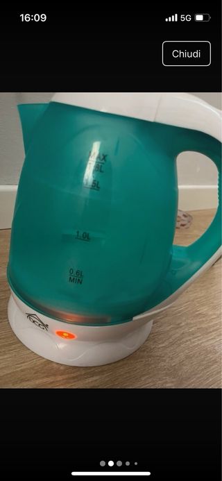 Bollitore elettrico nuovo con scatola