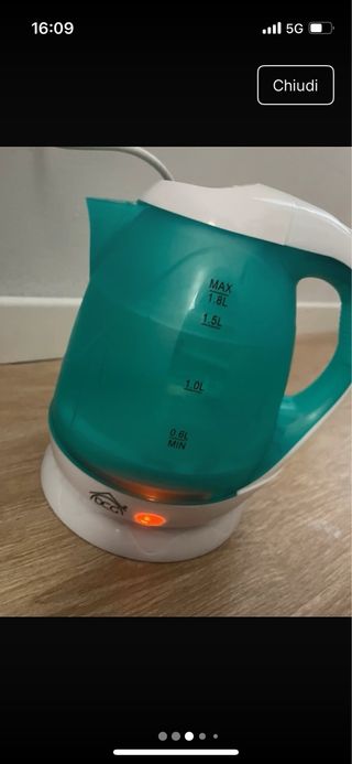 Bollitore elettrico nuovo con scatola