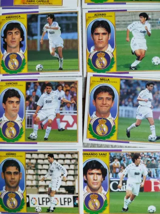 Lote 14 cromos Real Madrid Liga 96/97
