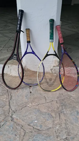 Lote 4 raquetas de tenis infantiles