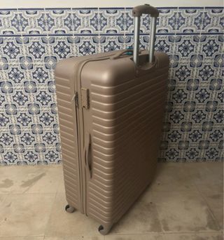Mala de viagem grande bege