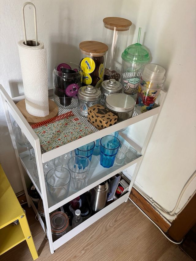 Ayudante IKEA Blanco Metal