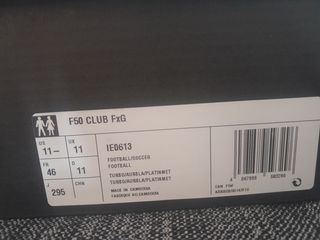 Botas Adidas F50 Club FxG talla 46 nuevas