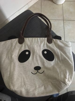 Borsa con faccina panda